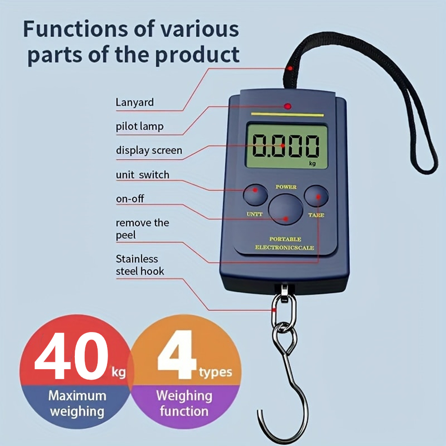 Travel Accessories Electronics - 40 kg Multifunktionale Mini Elektronische Digitale