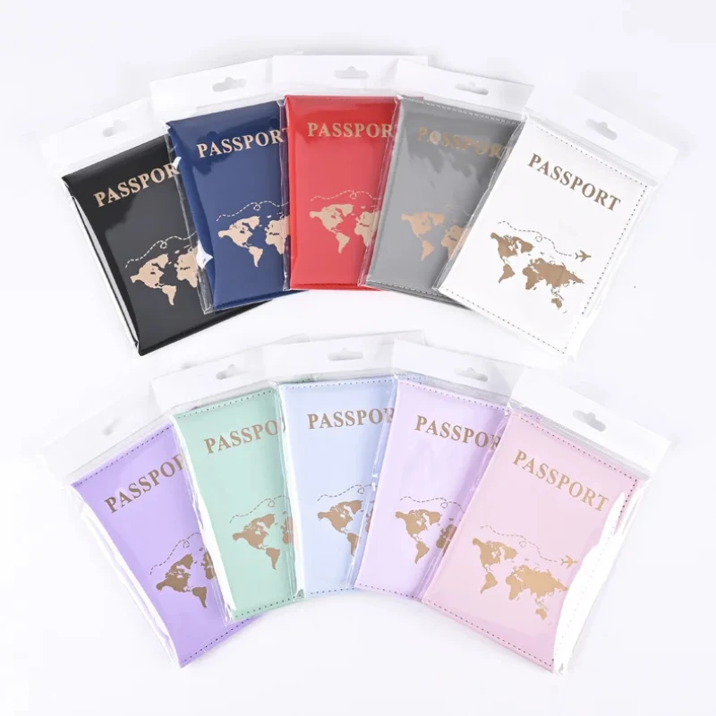 Travel Accessories Gifts For Women - Mode Reisepass Schutzhülle Welt Muster Reise