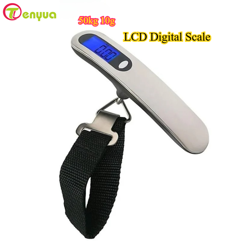 Luggage Scale Hanging - 50 kg 10 g tragbare LCD-Digitalwaage,