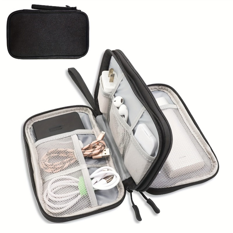 Travel Accessories Electronics - Reise-Organizer-Tasche, Mehrfach-Aufbewahrungsbeutel, Geeignet für Toilettenartikel, Kosmetikzubehör