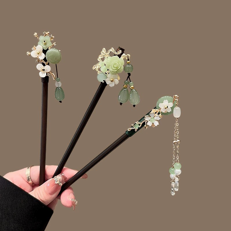 Travel Accessories Jewelry - Antike Holz Haarnadel Damen Eleganter Haarstab