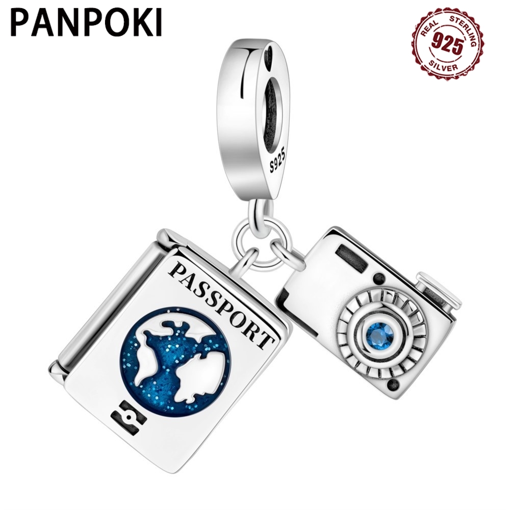 Travel Accessories Gifts For Women - 925 Sterling Silber Reisepass Kamera Reise