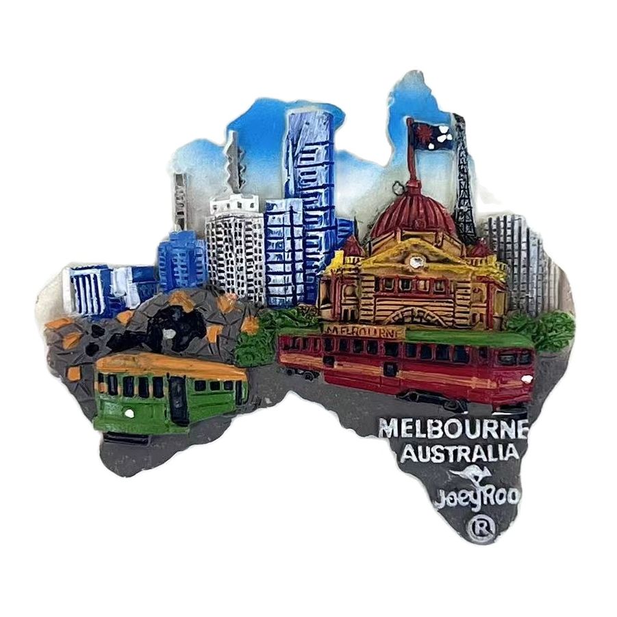 Travel Accessories Melbourne - Australien Kühlschrank Magnet Souvenir Melbourne Reise