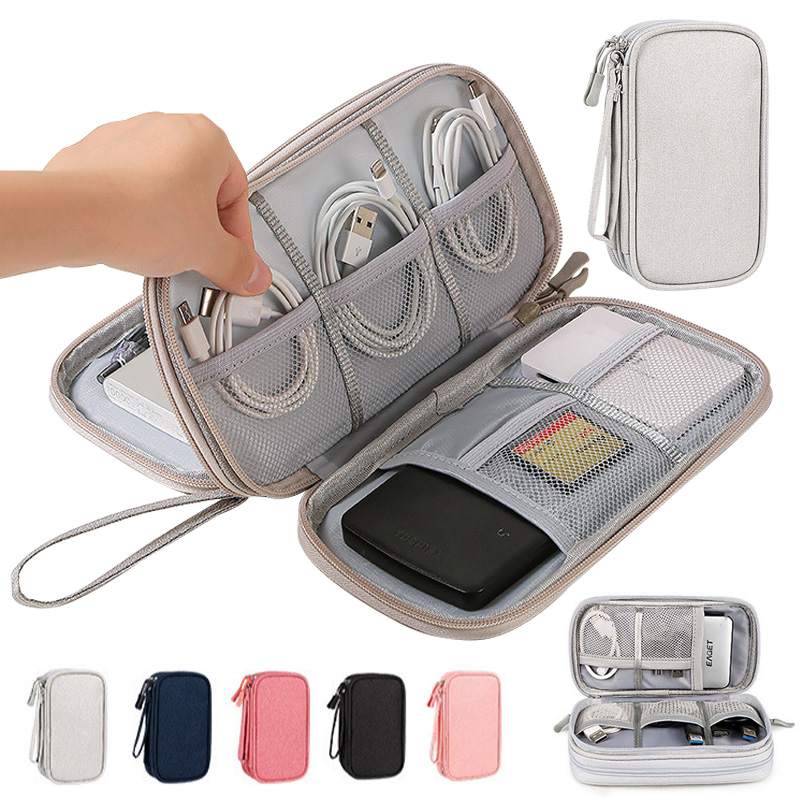 Travel Accessories Electronics - Mehrfarbige Tragbare Reise-Digitaltasche - Elektronik-Kabelorganizer für