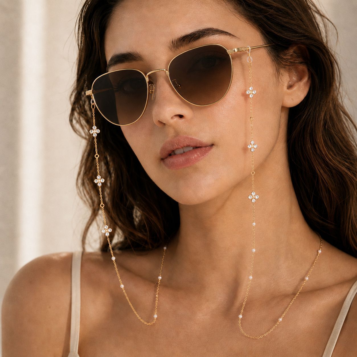Brillenkette mit Kristall-Stra – Travel Reading Accessories Bewertung und Preis
