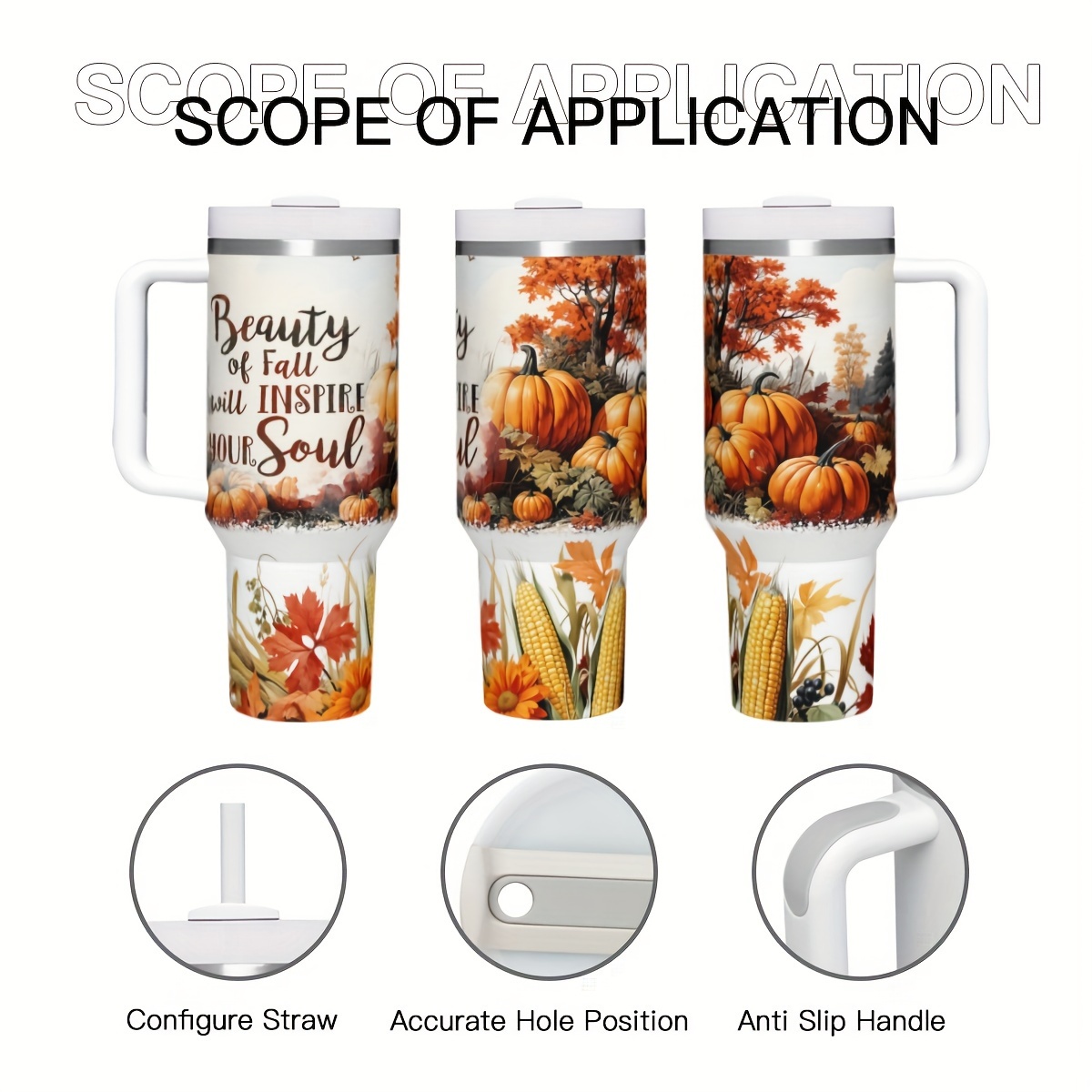 1 Stück 40oz Herbst-Kürbis-Iso – Travel Accessories Gift Ideas Bewertung und Preis