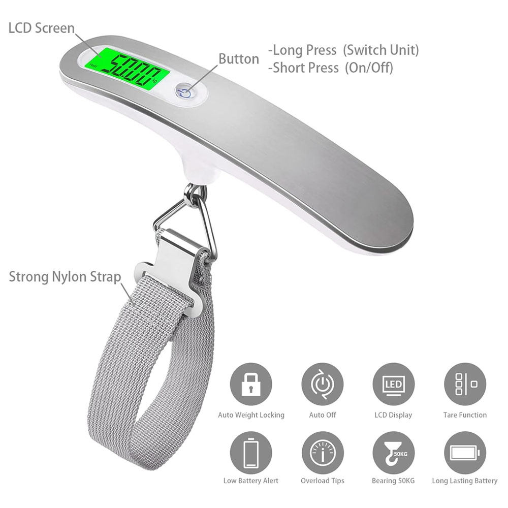 110lb/50kg Tragbare Elektronis – Luggage Scale Hanging Bewertung und Preis