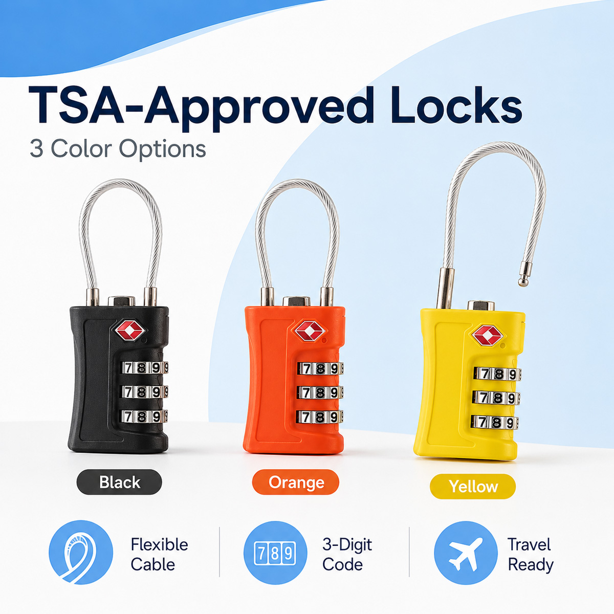 TSA-zugelassenes Gepäckschloss – Travel Accessories Electronics Bewertung und Preis