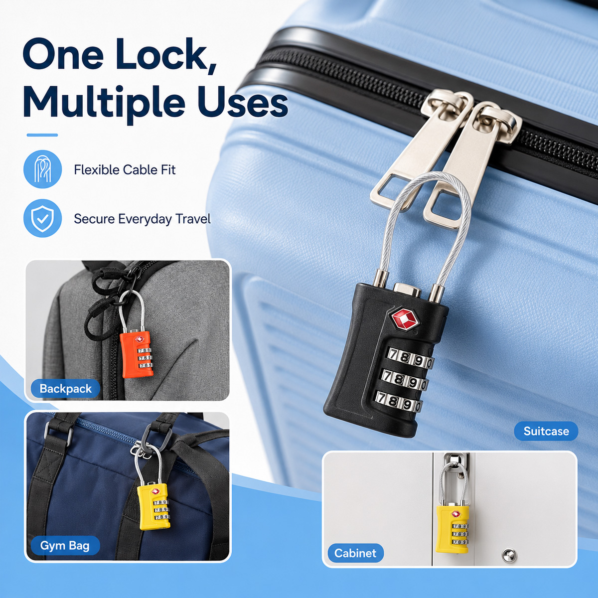 TSA-zugelassenes Gepäckschloss – Travel Accessories Electronics Bewertung und Preis