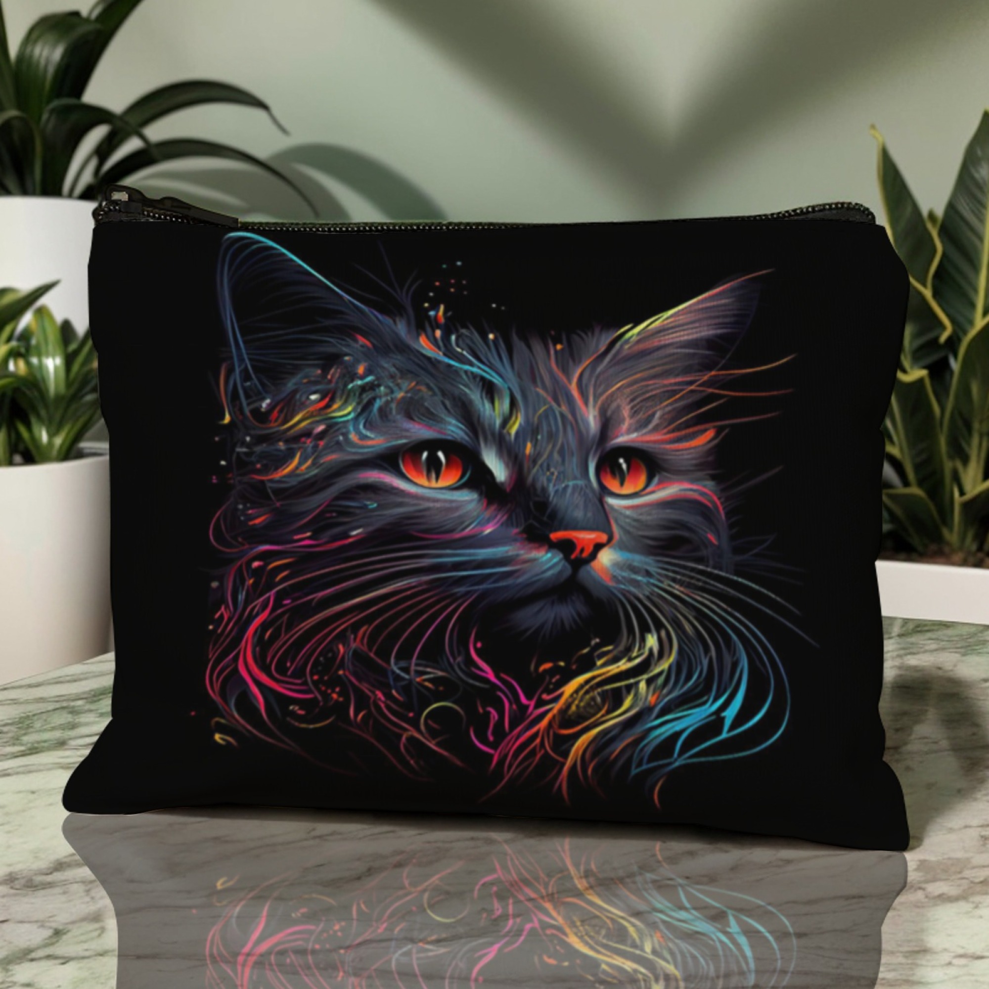 Kosmetiktasche mit Neon-Katzen – Travel Accessories Hong Kong Bewertung und Preis