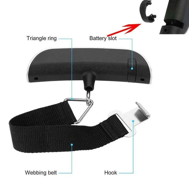 50kg 10g Tragbare Digitale Hän – Luggage Scale Hanging Bewertung und Preis