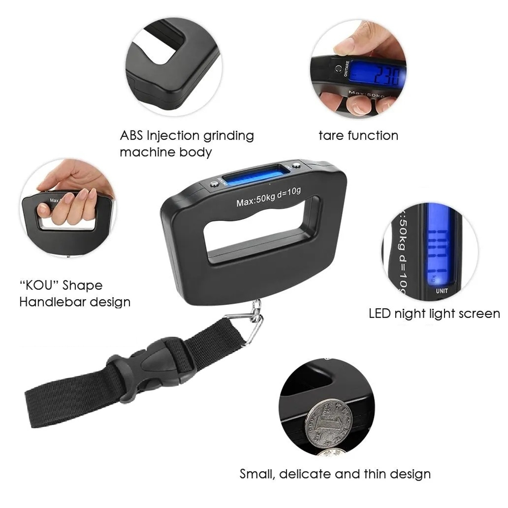 Tragbare LCD-Digital-Hängewaag – Luggage Scale Hanging Bewertung und Preis