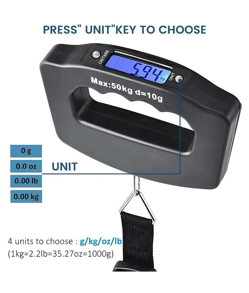 50 kg Digitale Gepäckwaage Tra – Travel Accessories Electronics Bewertung und Preis